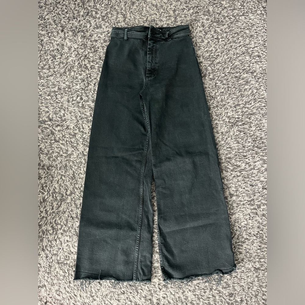 Zara Marine Straight Jeans Black Size 2